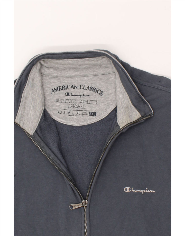 CHAMPION Herren-Trainingsanzug-Oberteil, Jacke, 3XL, Marineblau, Baumwolle
