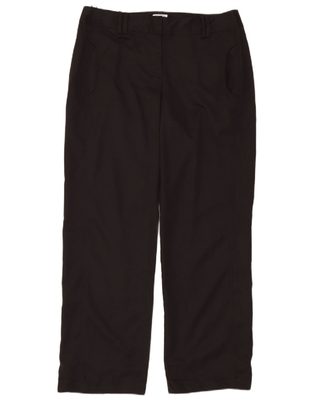 IZOD Gerade Chino-Hose für Damen, US 10, Größe L, W32, L30, Schwarz, Polyester