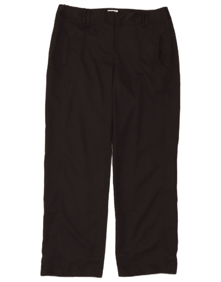 IZOD Gerade Chino-Hose für Damen, US 10, Größe L, W32, L30, Schwarz, Polyester