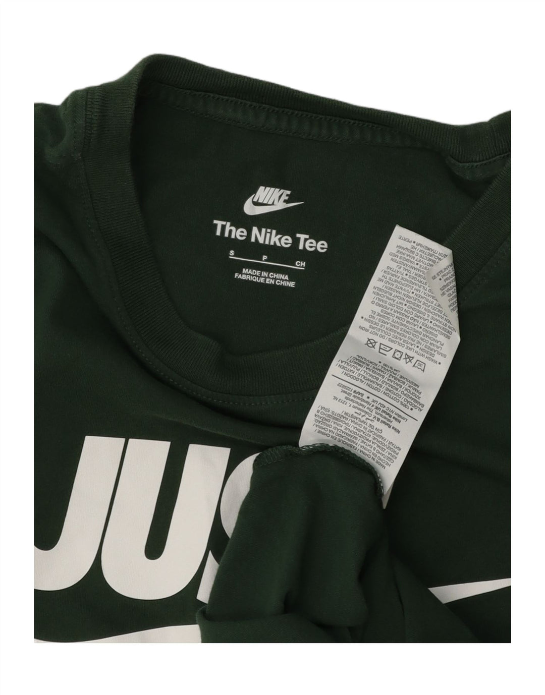 NIKE Mens Graphic T-Shirt Top Small Green Cotton Vintage Nike and Second-Hand Nike from Messina Hembry 