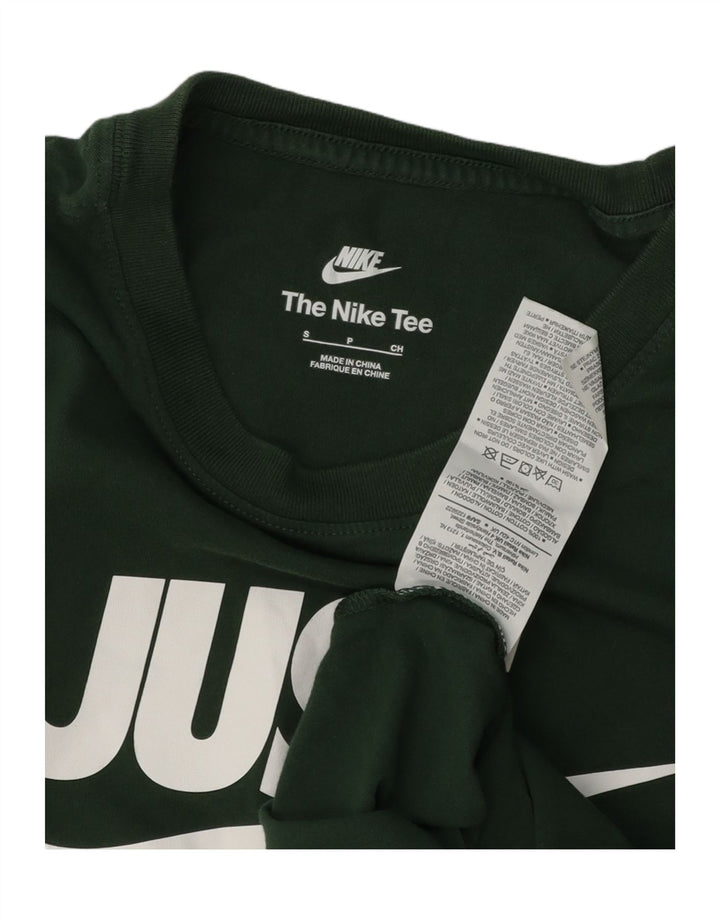 NIKE Mens Graphic T-Shirt Top Small Green Cotton Vintage Nike and Second-Hand Nike from Messina Hembry 