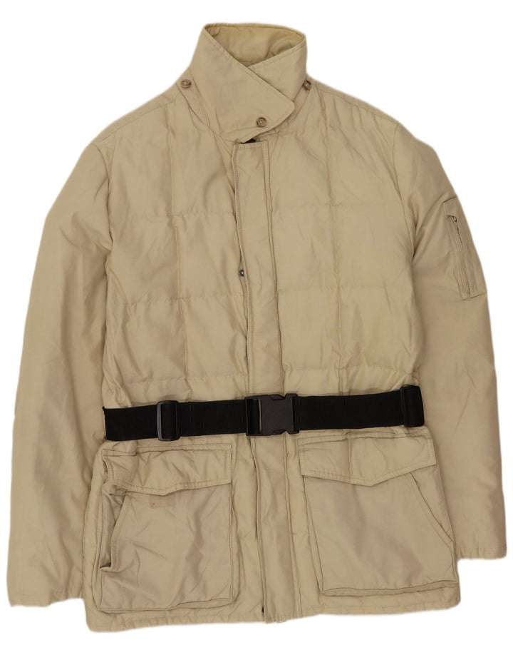 Woolrich Herren Wattierte Jacke UK 38 Medium Beige Elastomer