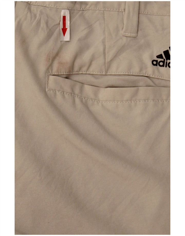 Adidas Herren Straight Chino Hose W30 L32 Beige Polyester