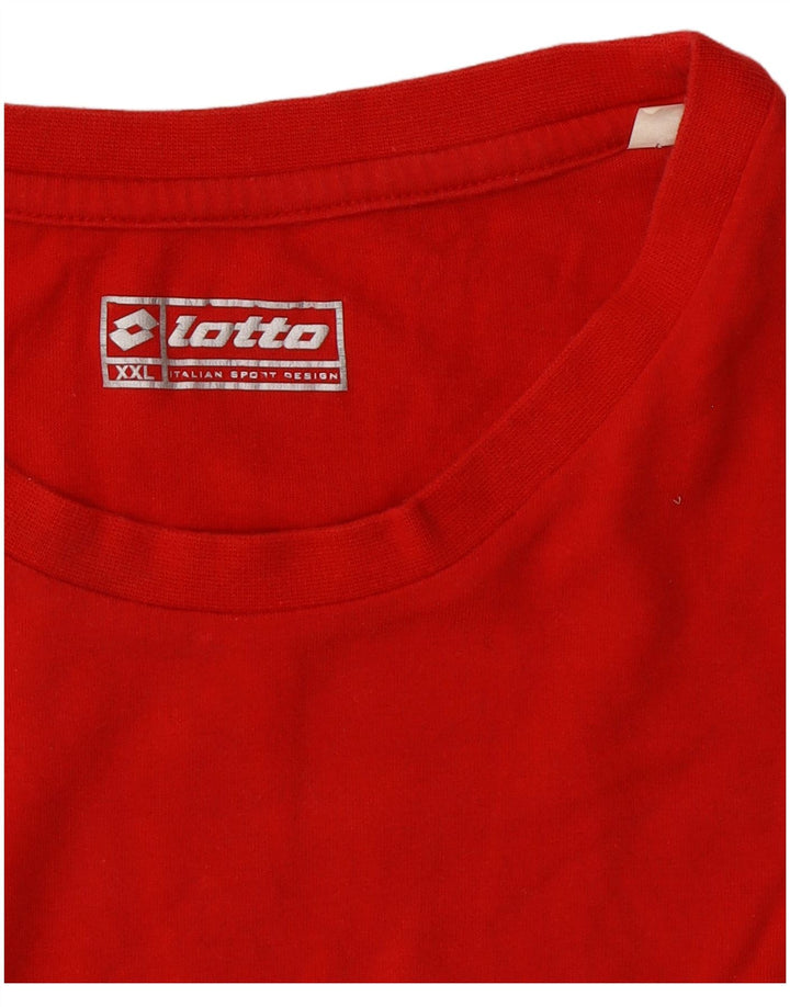 LOTTO Herren T-Shirt Top 2XL Rot Synthetik