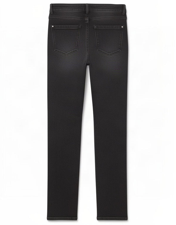 Marks & Spencer Damen The Lily Slim Jeans UK 10 Small W28 L28 Schwarze Baumwolle