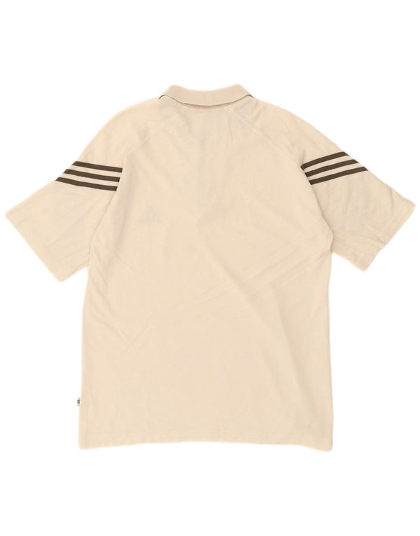 Adidas Herren Poloshirt UK 42/44 Large Beige