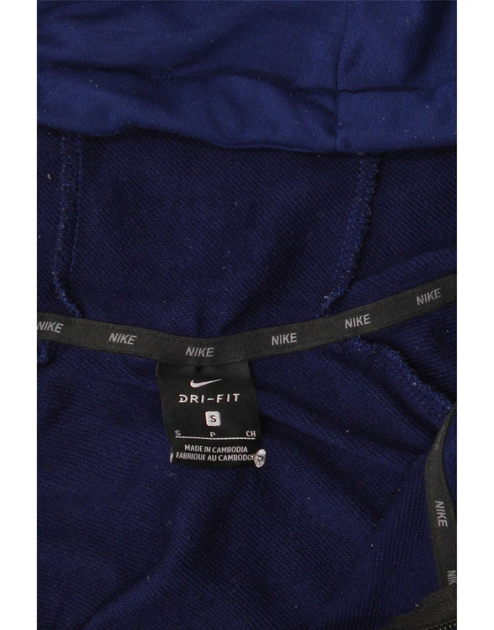 Nike Herren Dri Fit Zip Hoodie Pullover Small Marineblau