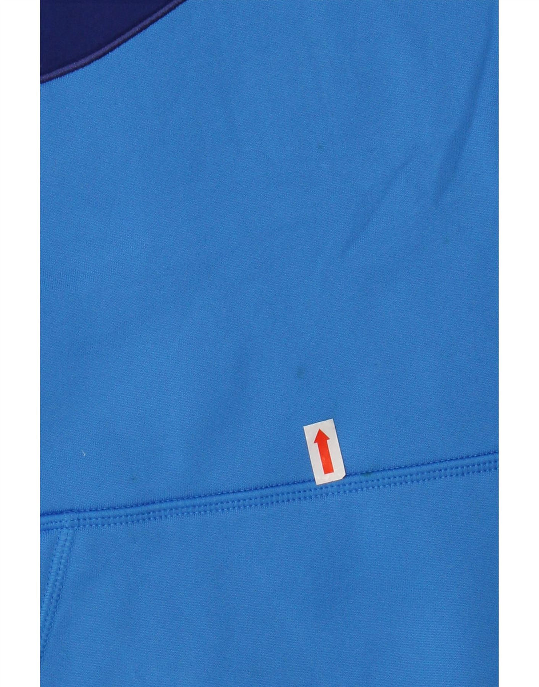 NIKE Womens Graphic Hoodie Pullover UK 14 Mittelblaues Polyester