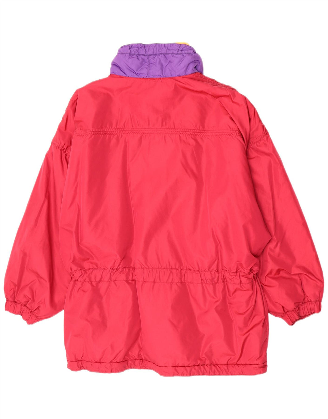 Vintage Damen Übergroße Skijacke IT 44/46 Mittelroter Farbblock