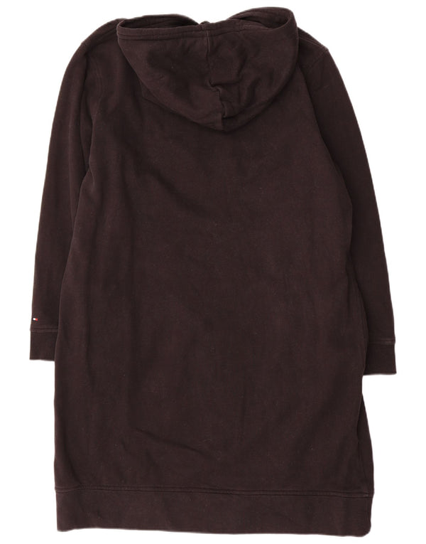 Tommy Hilfiger Damen Graphic Langarm-Kapuzenkleid UK 18 XL Schwarz