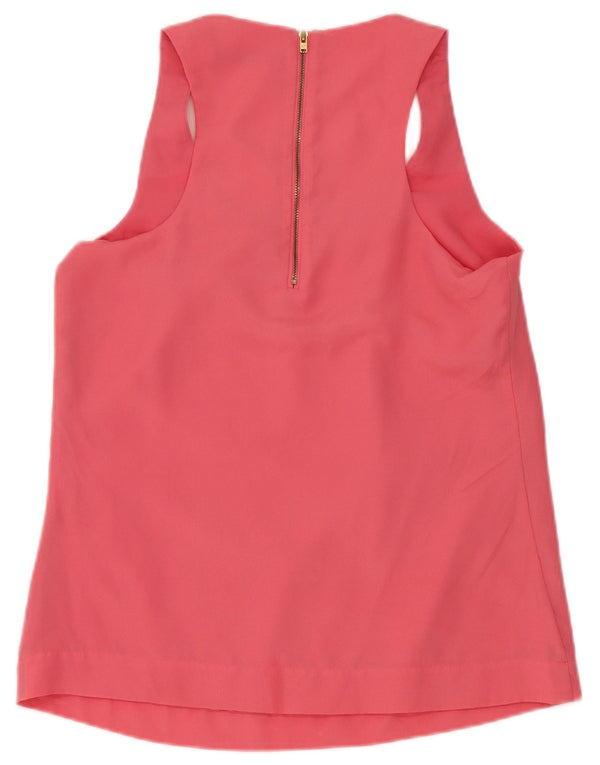 Reiss Womens Regular Vest Top UK 10 Small Rosa Polyester