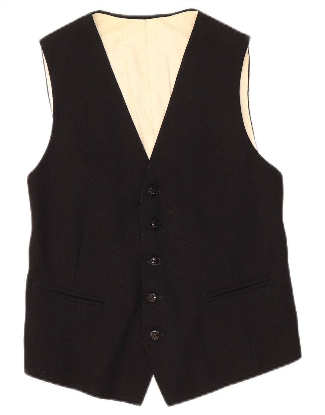 Vintage Herren Weste XS Schwarz