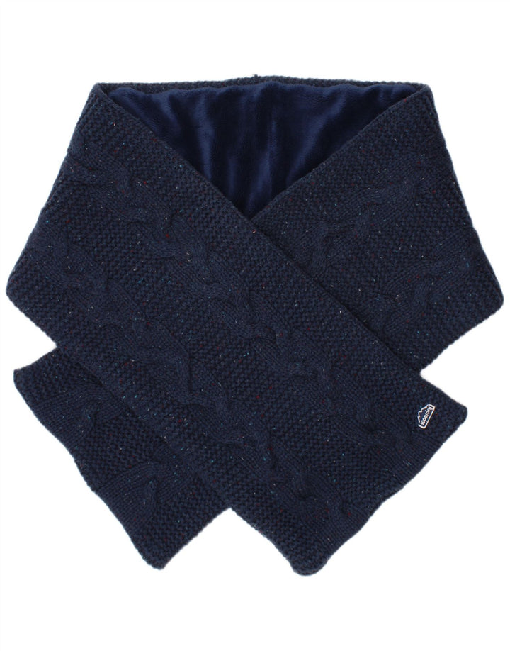 Superdry Strick-Rechteckschal für Damen, Einheitsgröße, Marineblau meliert, Winter