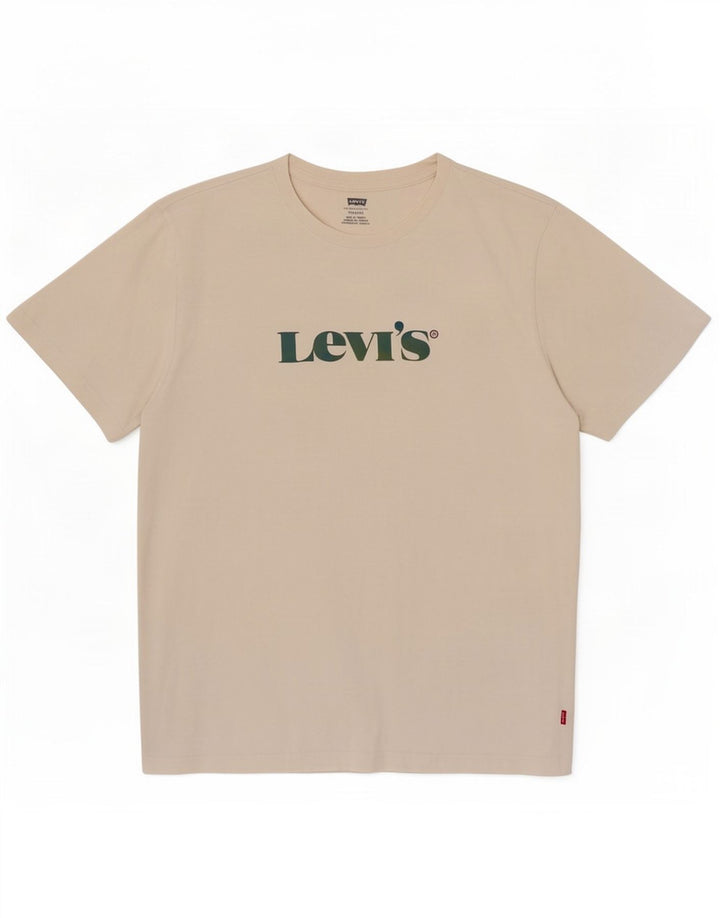 Levi's Damen Relaxed Fit Graphic T-Shirt Top UK Mittelweiße Baumwolle