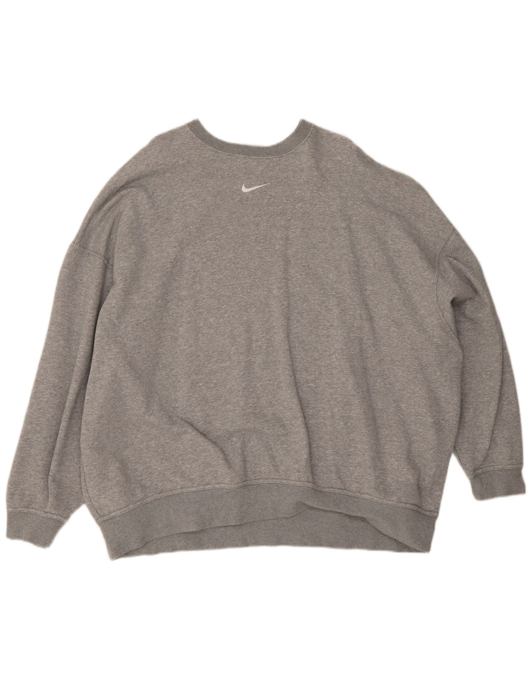 Nike Herren-Sweatshirt in Übergröße aus mittelgrauer Baumwolle