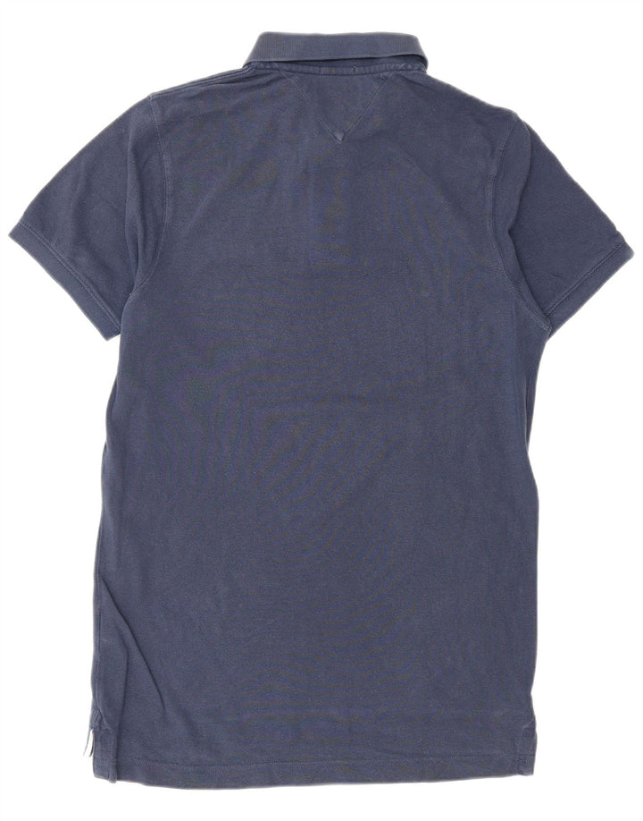 Tommy Hilfiger Herren-Poloshirt, mittelgroß, marineblau, Baumwolle