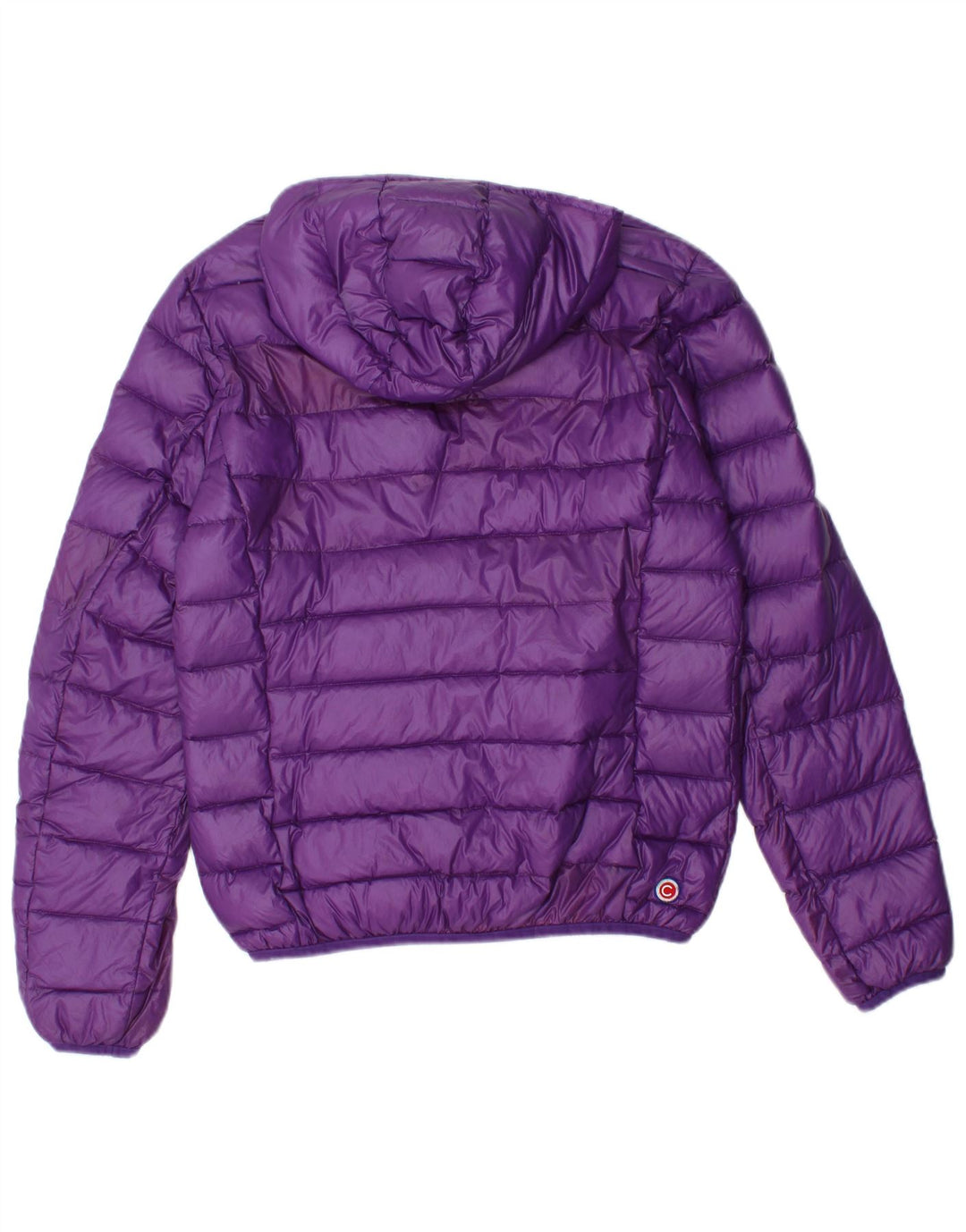 COLMAR Damen Wattierte Jacke mit Kapuze IT 42 Small Lila Polyamid
