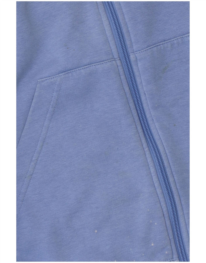 ADIDAS Damen Kapuzenpullover UK 18 XL Blaue Baumwolle