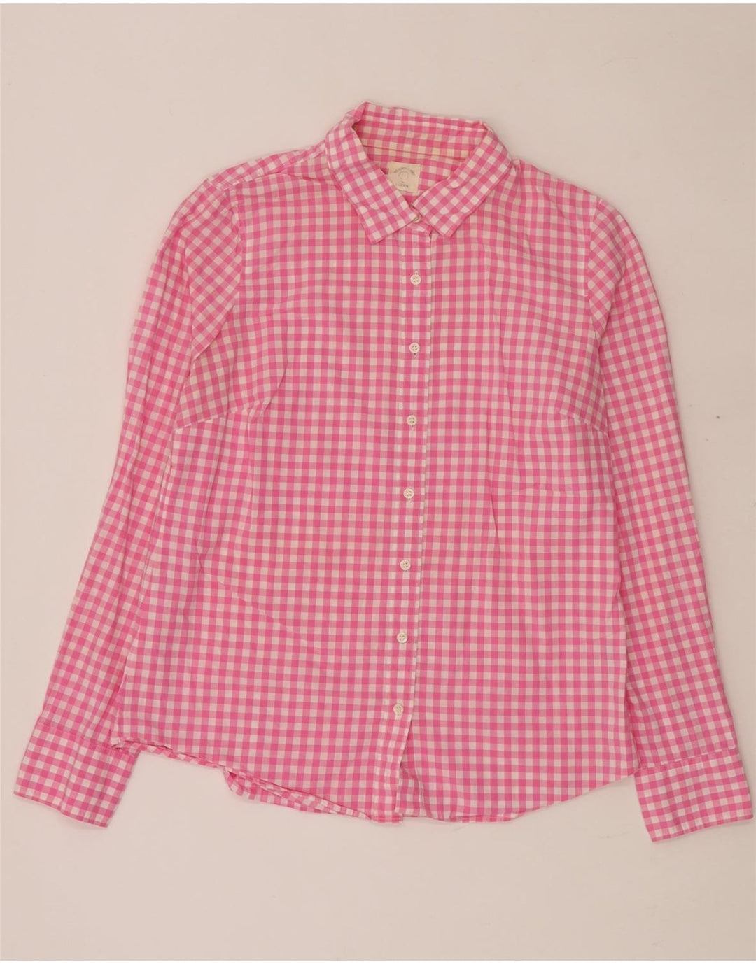 J. CREW Damen-Hemd UK 14 Mittelrosa Gingham