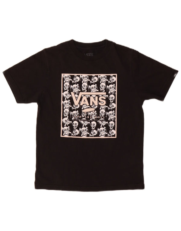 Vans Jungen-T-Shirt mit klassischer Passform, Grafik, Größe S, Schwarz, Baumwolle, 8–9 Jahre