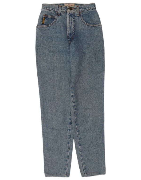 Armani Damen Tapered Jeans W26 L27 Blaue Baumwolle