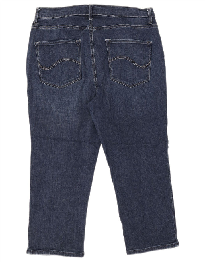 LEE Damen Platinum Label Capri-Jeans W34 L21 Marineblau