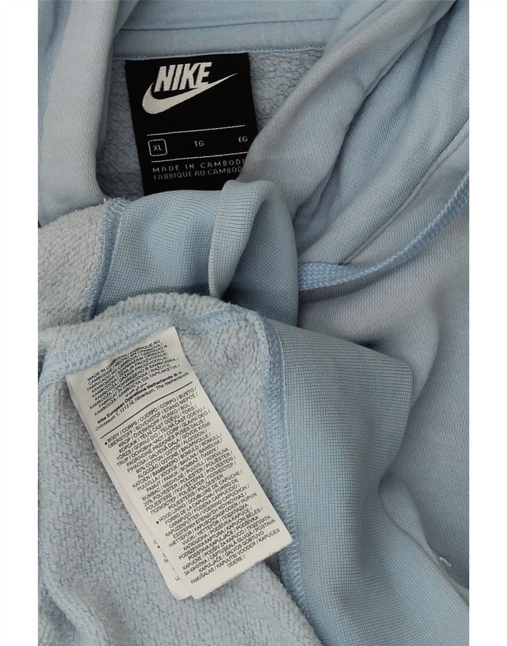 NIKE Herren Kapuzenpullover XL Blau Baumwolle