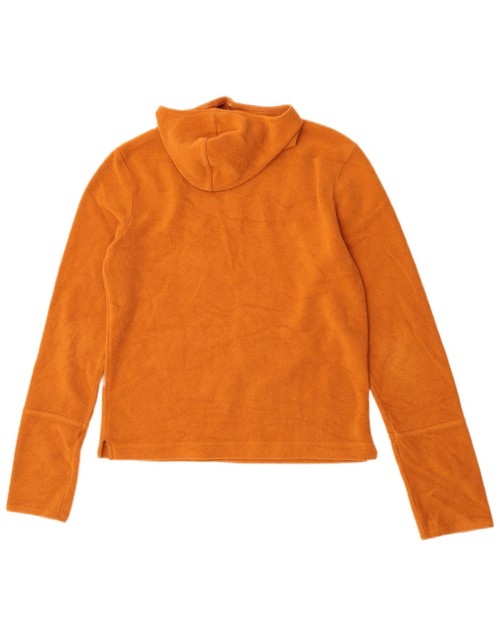 Jigsaw Damen Kapuzen-Fleecepullover UK 14 Mittelorange