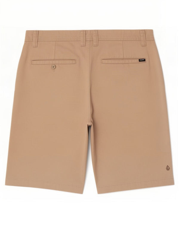 Volcom Herren Chino-Shorts, Größe L, W36, Beige, Polyester