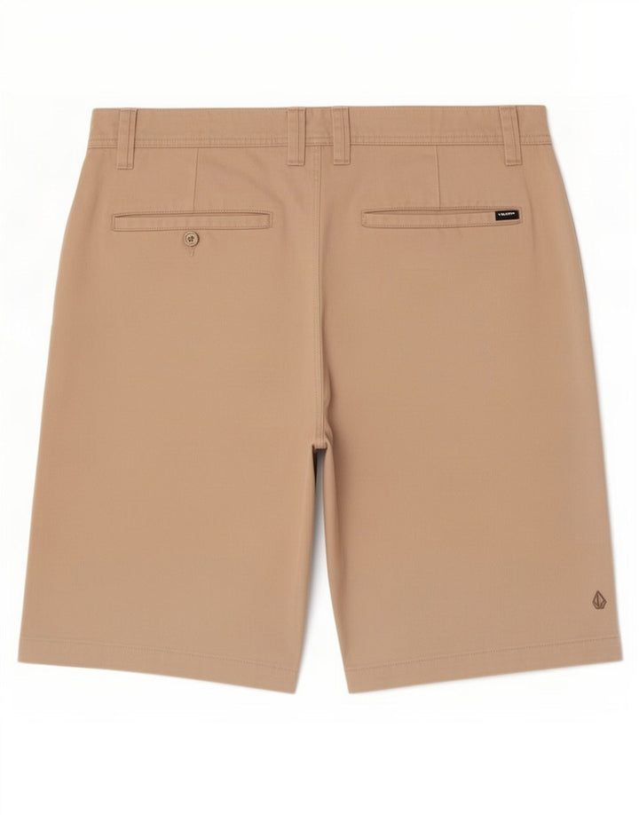 Volcom Herren Chino-Shorts, Größe L, W36, Beige, Polyester