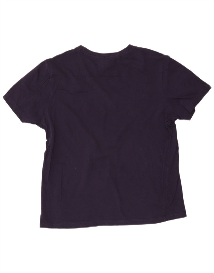 Kappa Herren T-Shirt Top Large Marineblau Baumwolle