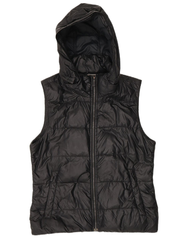 Nike Damen-Kapuzenweste, gepolstert, UK 14, mittelschwarzes Nylon