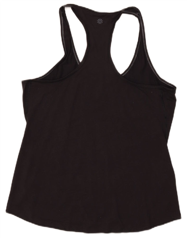 ATHLETA Damen Weste Top UK 14 Large Schwarz Polyester