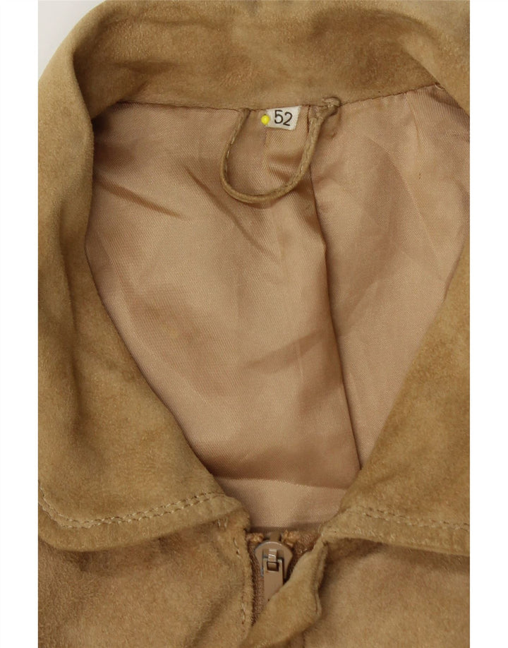 German's Herren Wildleder Bomberjacke IT 52 XL Beige