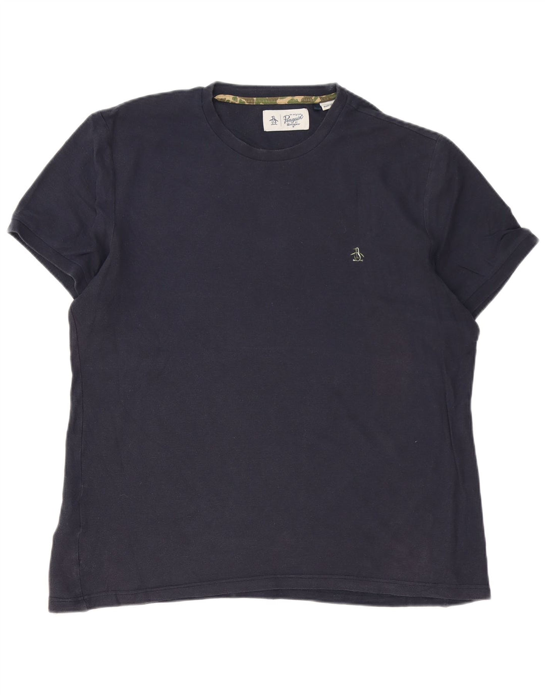 Penguin Herren-T-Shirt, groß, marineblau, Baumwolle