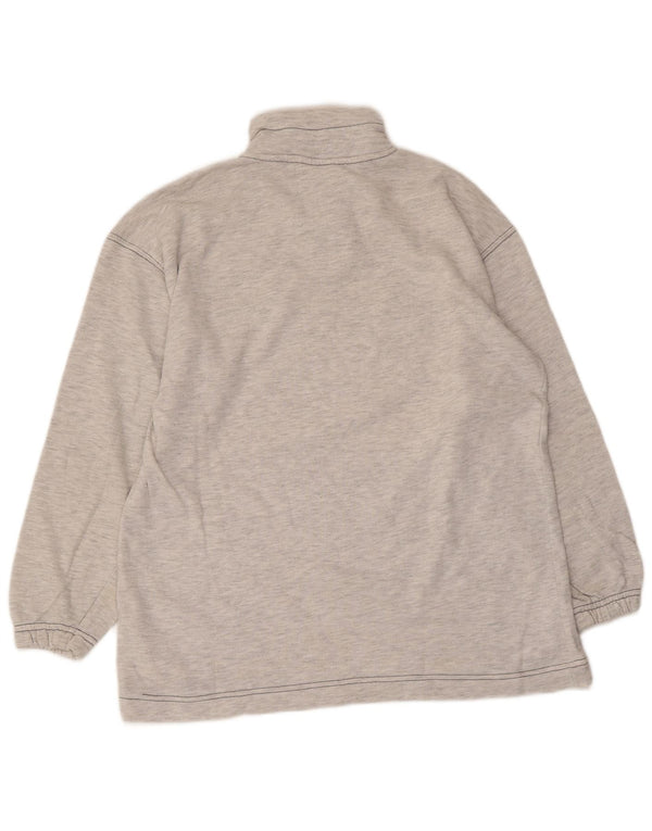 Champion Jungen-Sweatshirt mit grafischem Reißverschluss, 13–14 Jahre, grau gefleckt