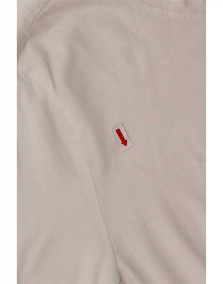 ZARA Womens Graphic T-Shirt Top UK 14 Medium White