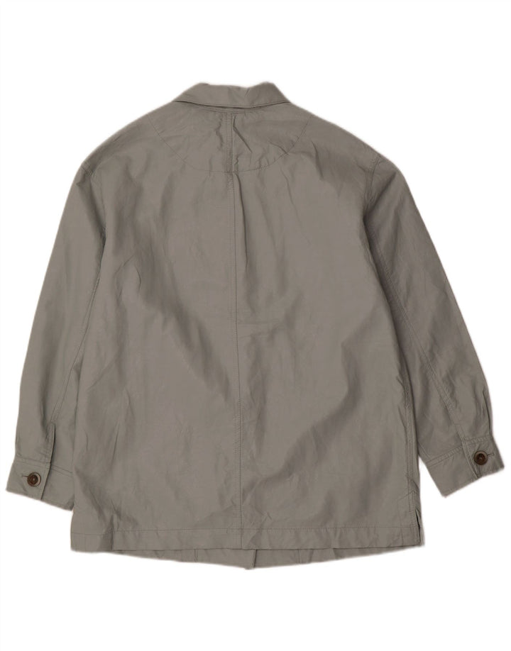 Übergroße Damen-Jacke aus Kunstleder von Zara, Gr. 10, Größe S, Grün, Polyurethan