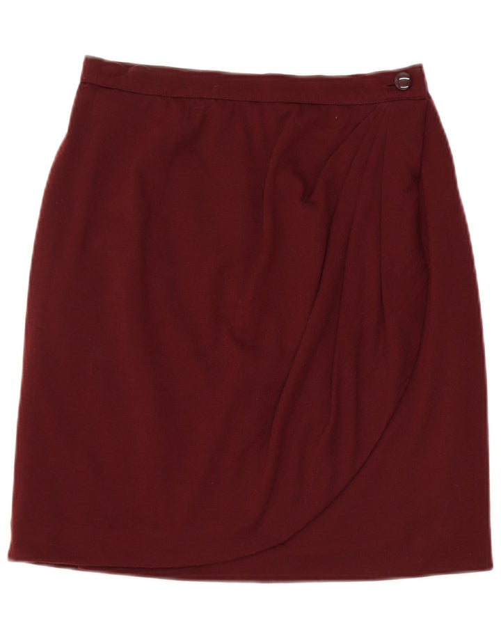 Luisa Spagnoli Damen Wickelrock IT 42 Medium W26 Burgund