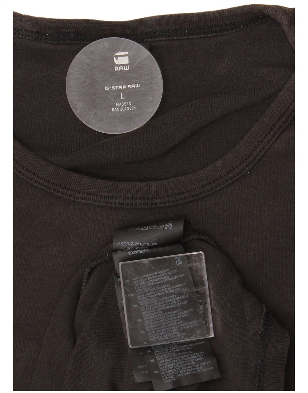 G-STAR Herren T-Shirt Top Large Schwarz Baumwolle