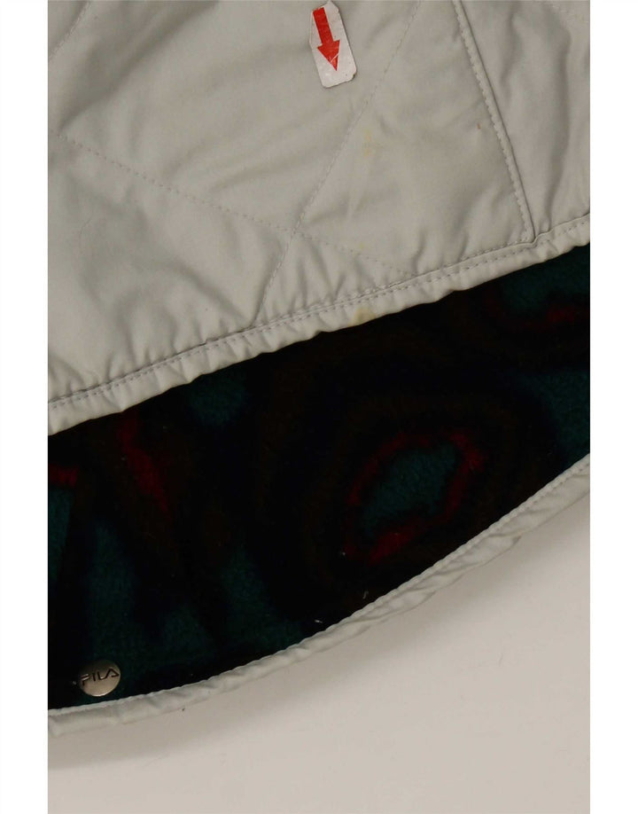 Fila Steppjacke für Mädchen, 13–14 Jahre, graues Polyester