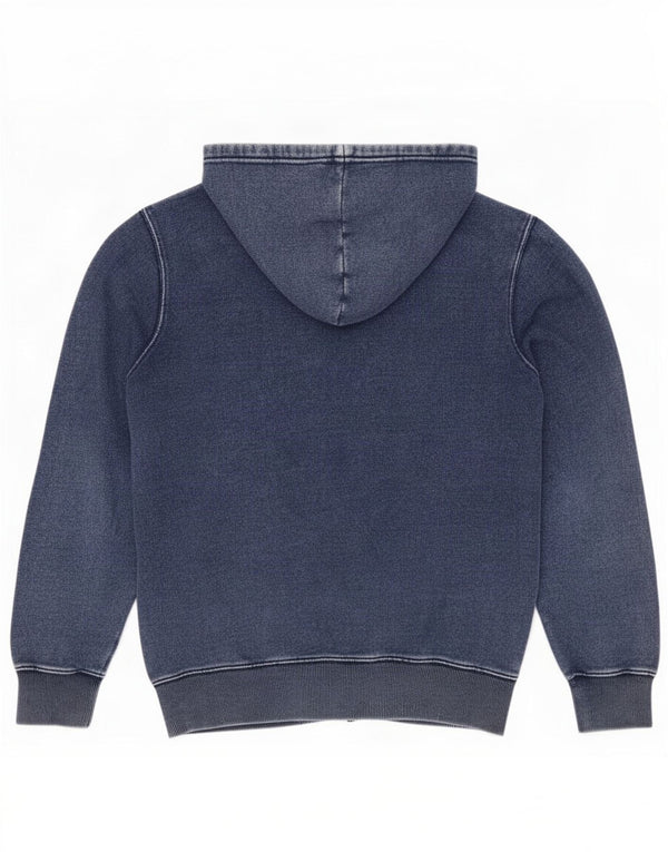 Levi's Jungen-Kapuzenpullover mit Reißverschluss, 13–14 Jahre, blaue Baumwolle