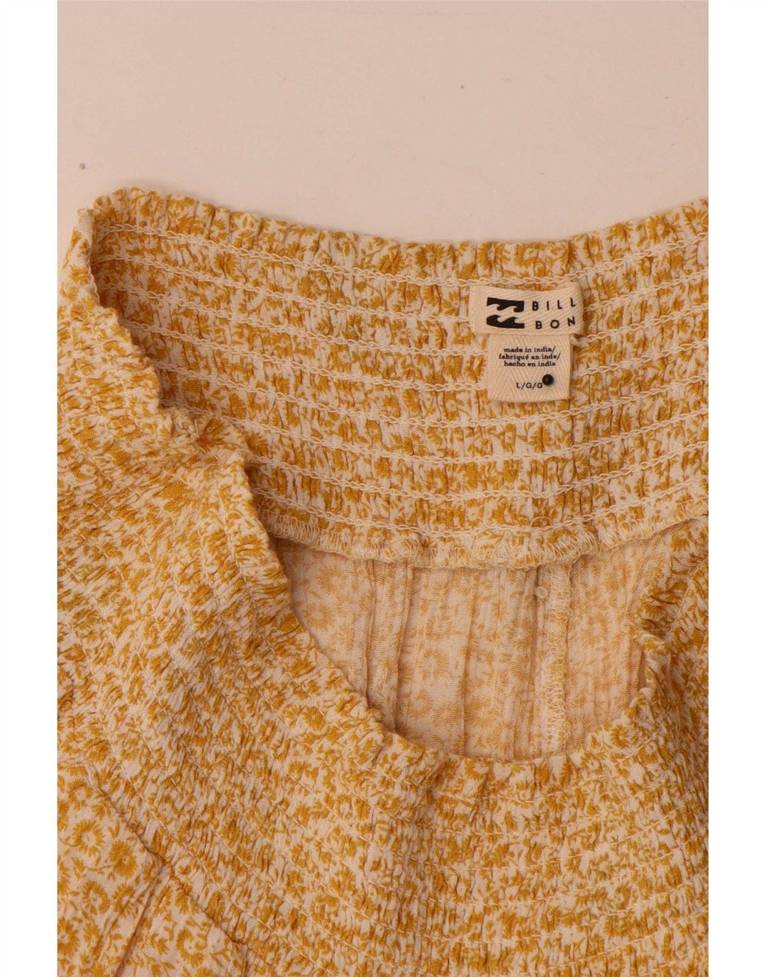 Billabong Damen Pegged Hot Pants Large W32 Gelb geblümt