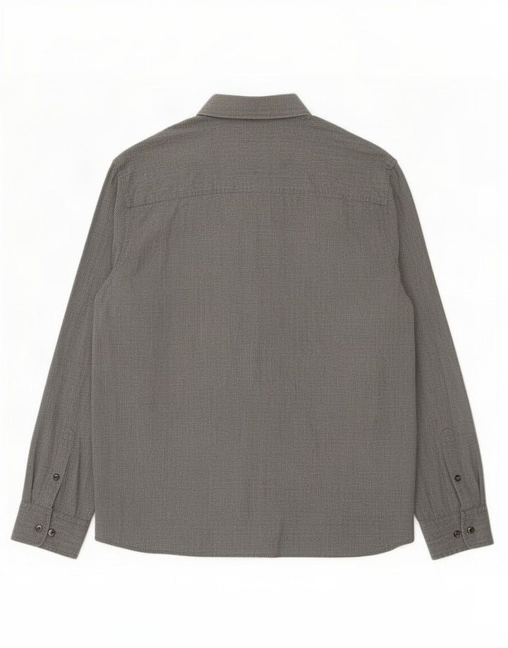 Fat Face Herrenhemd 2XL Grau Baumwolle