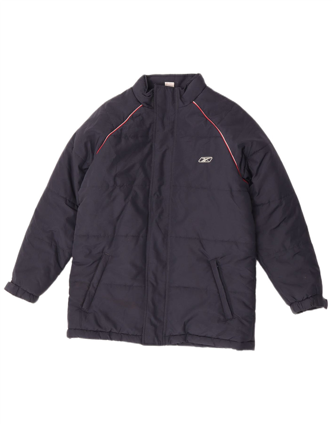 Reebok Boys Graphic Hooded Wattierte Jacke 13–14 Jahre XL Marineblau Polyester
