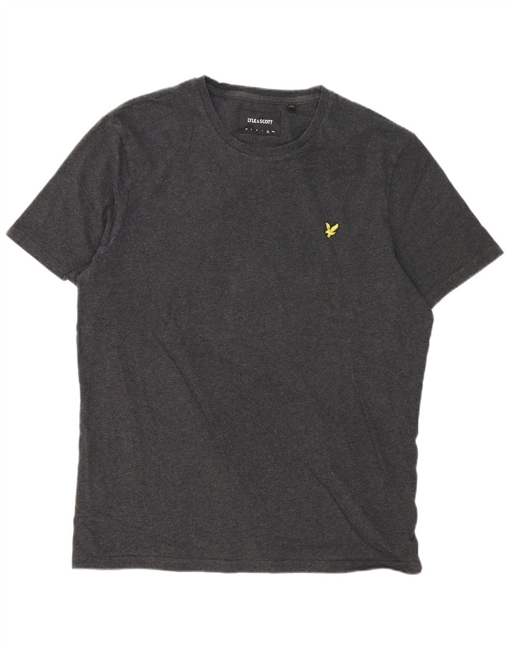 Lyle & Scott Herren T-Shirt Top XL Grau Baumwolle