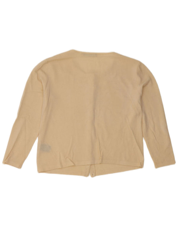 Ralph Lauren Damen Crop Bolero Pullover UK 16 Large Off White Wool