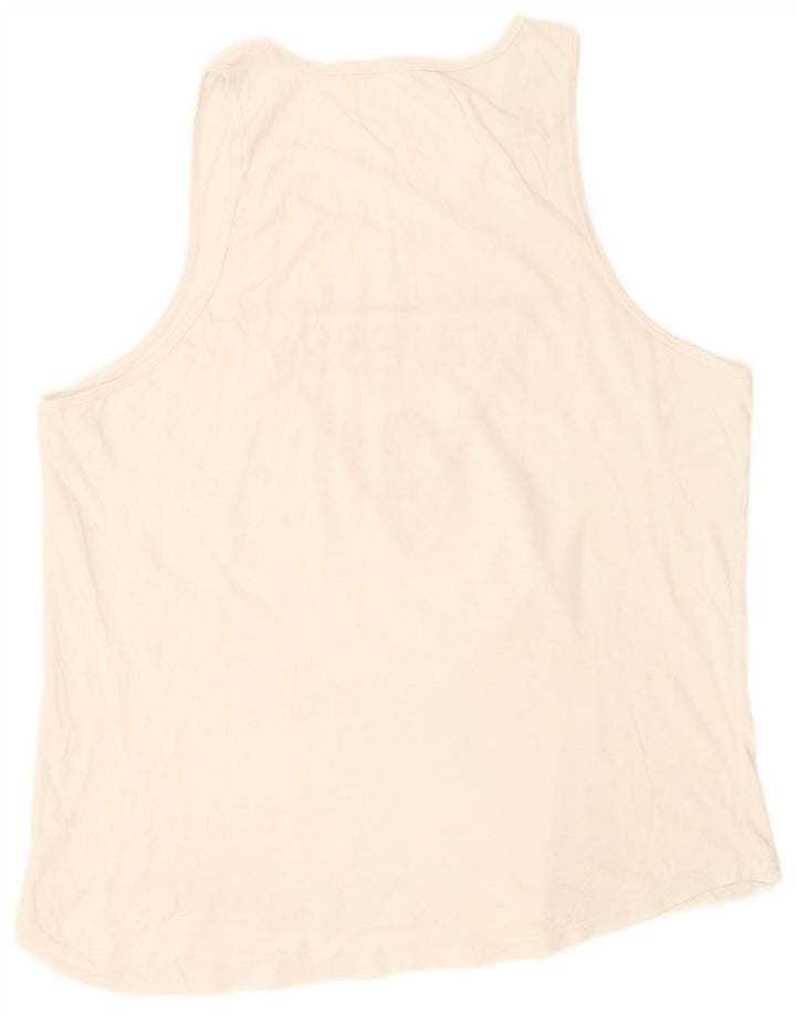 Guess Herren Grafik-Weste-Top, Größe L, Weiß