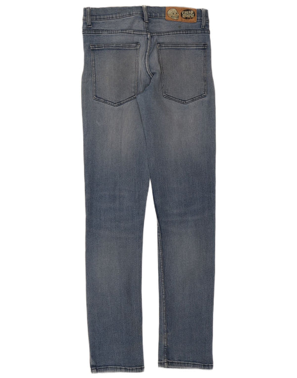 CHEAP MONDAY Damen Skinny Jeans W32 L34 Blaue Baumwolle