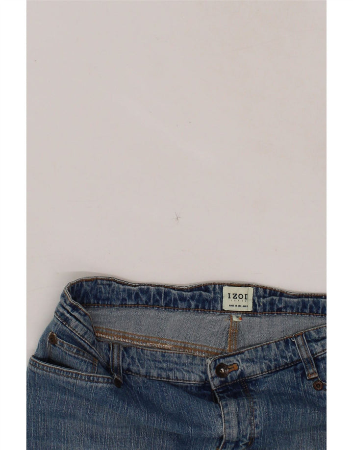 IZOD Womens Denim Skirt US 12 Large W34  Blue Cotton Vintage Izod and Second-Hand Izod from Messina Hembry 